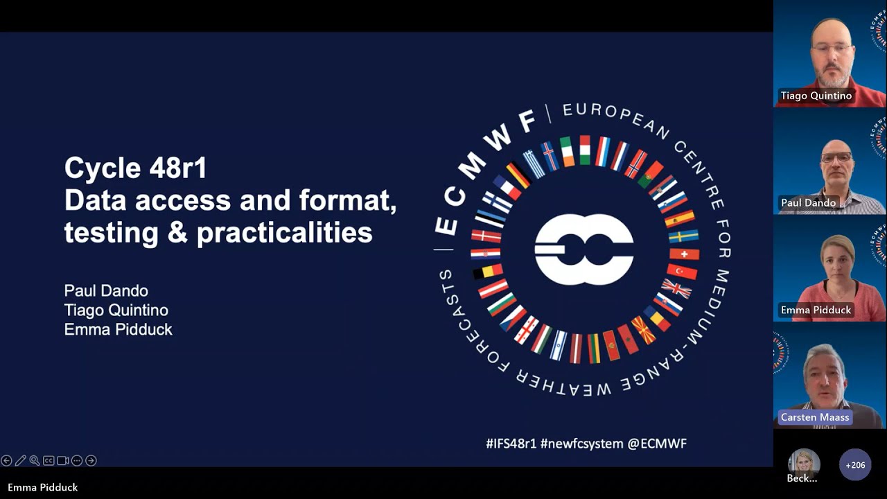 ECMWF IFS Cycle 48r1 webinar: Data access and format, testing and practicalities - 1 June 2023