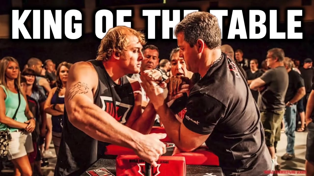 One Arm Wrestler takes EVERYONE down!