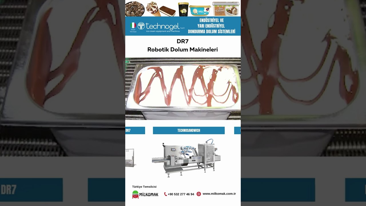 TECHNOGEL ENDÜSTRİYEL VE YARI ENDÜSTRİYEL DONDURMA DOLUM SİSTEMLERİ