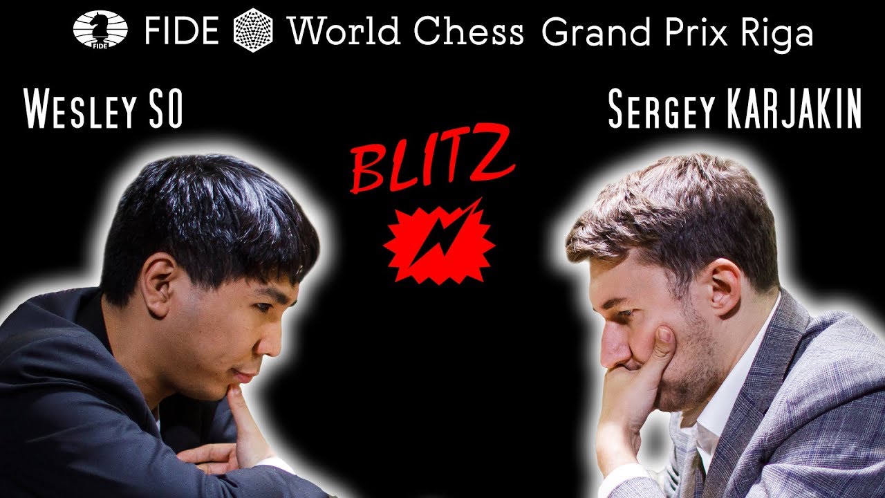 Queen sac alert! Wesley So vs Sergey Karjakin / Blitz / FIDE GP Riga 2019