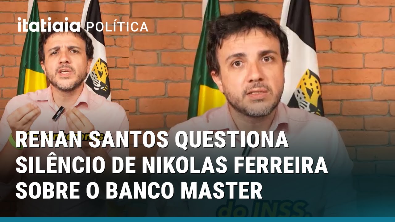 RENAN SANTOS DIZ QUE CAMINHADA DE NIKOLAS É FUGA DA PRESSÃO SOBRE O ESCÂNDALO DO BANCO MASTER