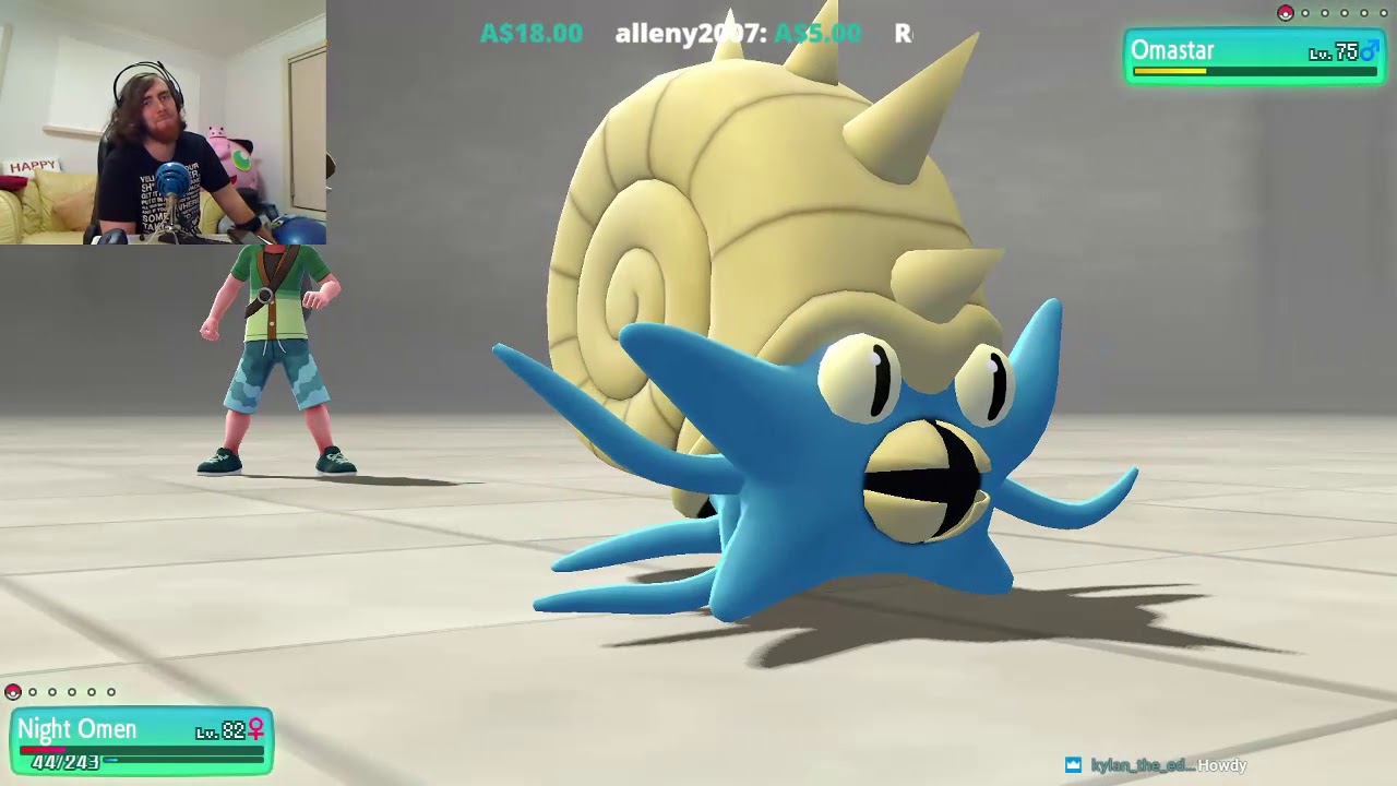 How to Beat the Omastar Master Trainer - Pokemon Lets Go