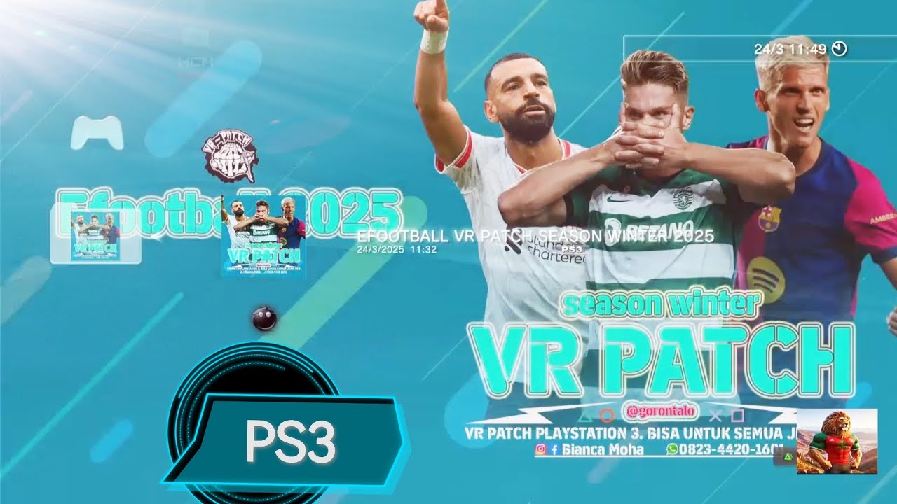 eFootball 2025 PS3  باتش تحويل بيس 2018 الى بيس بأخر الإنتقالات2025  مع إضافة اللغة العربية