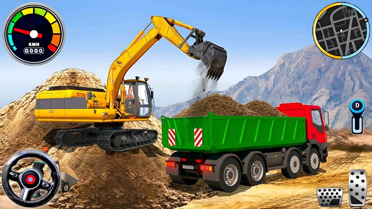 🚧 Mega City Road Construction 3D 👷 | Heavy Excavator & Truck Simulator – Android Gameplay