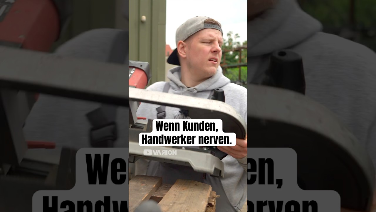 Wenn Kunden Handwerker in der Pause nerven. I Den ganzen Sketch seht ihr auf dem Kanal!