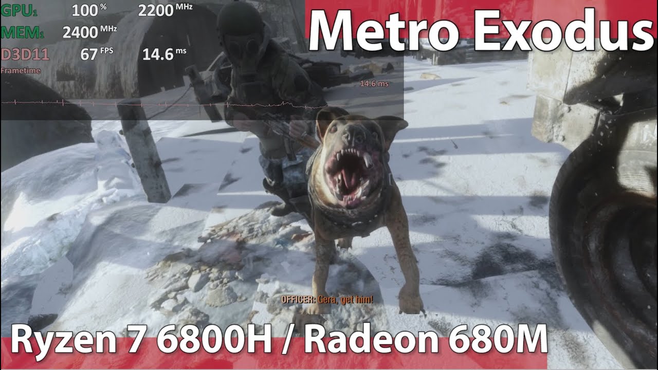 Metro Exodus | Radeon 680M | AMD Ryzen 7 6800H APU (6900HS, 6800HS, 6800U) | 1080p-1440p