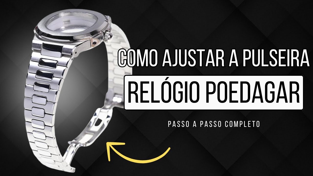 Como Diminuir a Pulseira do Relógio Poedagar - Passo a Passo Completo!