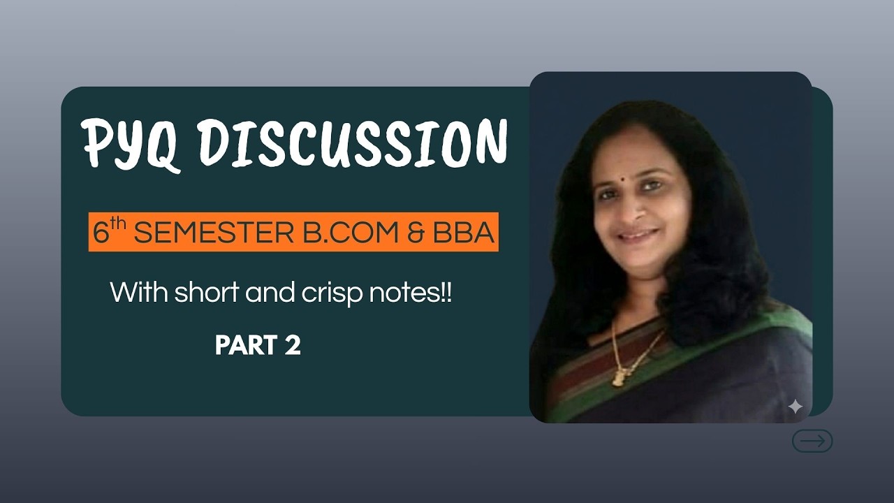 CALICUT UNIVERSITY 6th SEMESTER B.COM & BBA PYQ DISCUSSION | AUDITING | PART 2