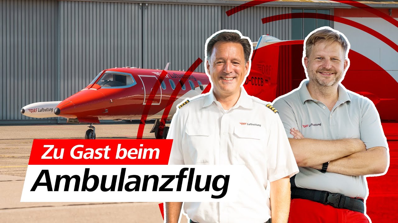 AMBULANZFLUG: Interview mit Pilot Benjamin Kurz und Notarzt Dr. Michael Beier