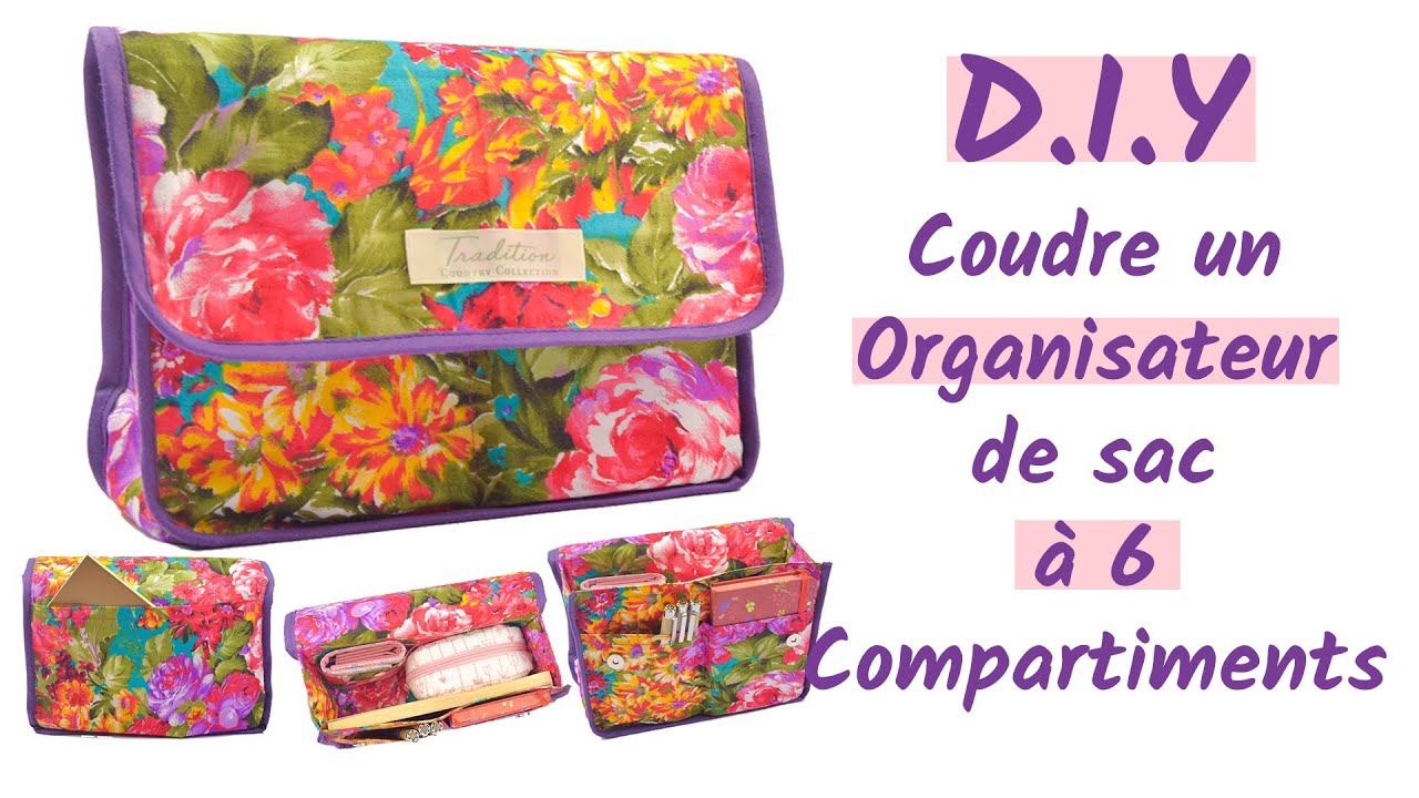 Comment coudre un organisateur de sac en tissu - Couture Facile Mimi