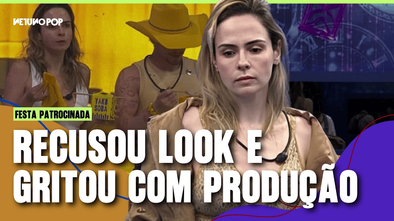 Ana Paula Renault grita com produção do BBB 26, após recusar look de festa