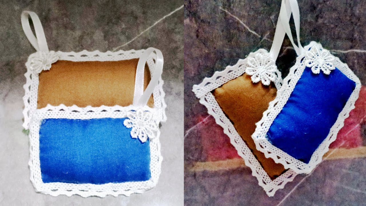 DIY Make Pin Cushion from Used Fabric /DIY Buat bantalan jarum dari kain bekas |Recycled Crafts #267