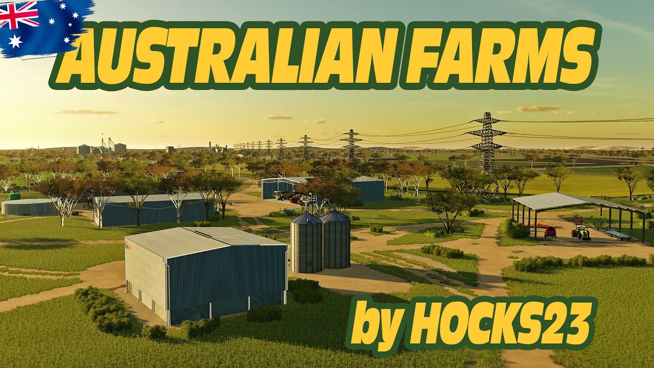 Aussie Aussie Aussie - Australian Farms 4x Map by Hocks23 - Farming Simulator 22 (PC Only)