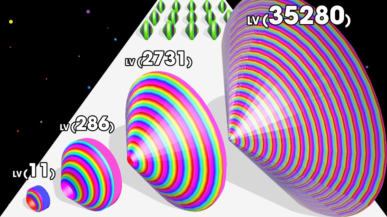 CIRCLE UP 3D - ASMR Gameplay (Level Up Layer Runner)