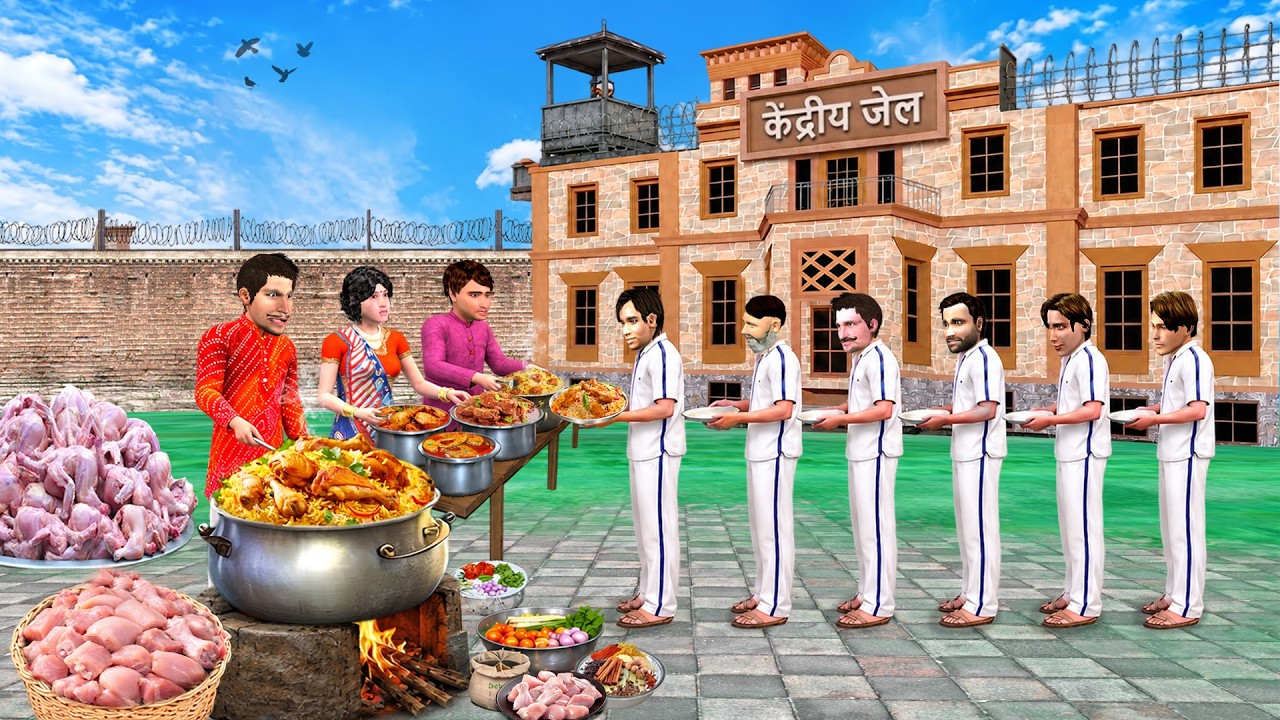 Jail Mei Chicken Biryani Bechne Wala Police Thief Village Street Food Hindi Kahaniya Moral Stories