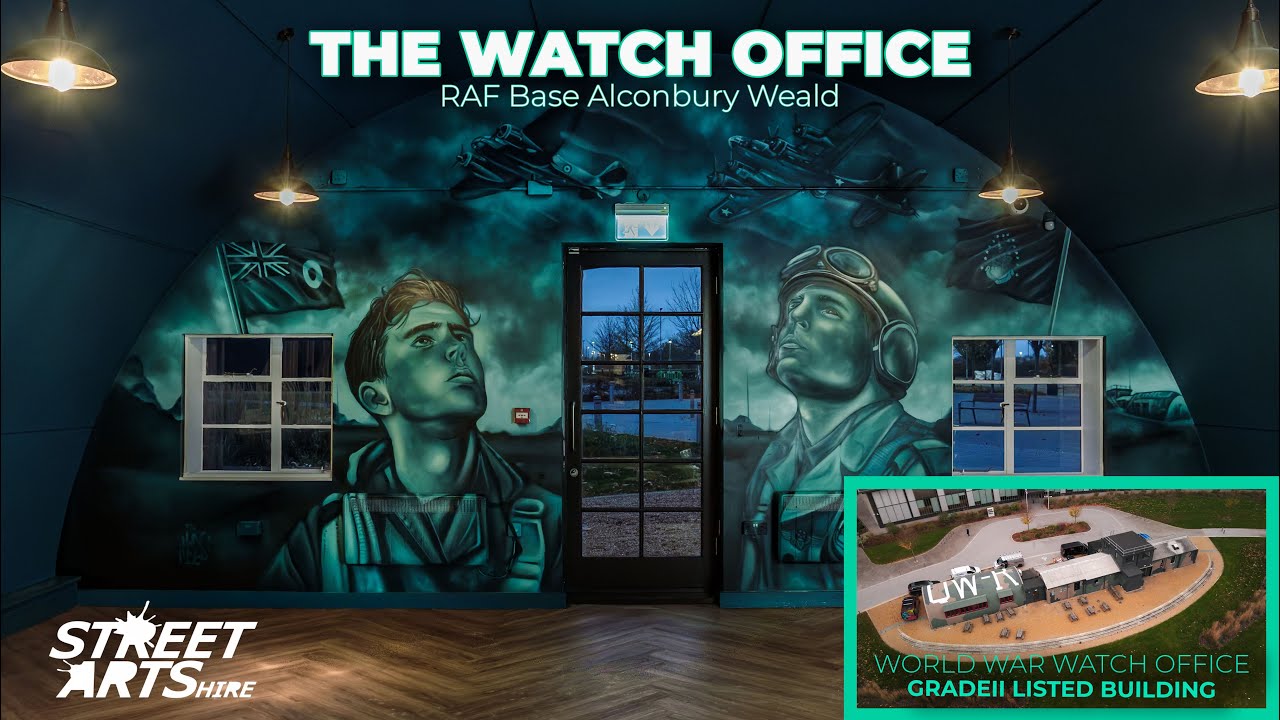 Honouring History 🎨✈ | Street Artist Paints RAF Military Watch Tower