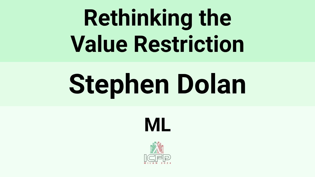 [ML24] Rethinking the Value Restriction