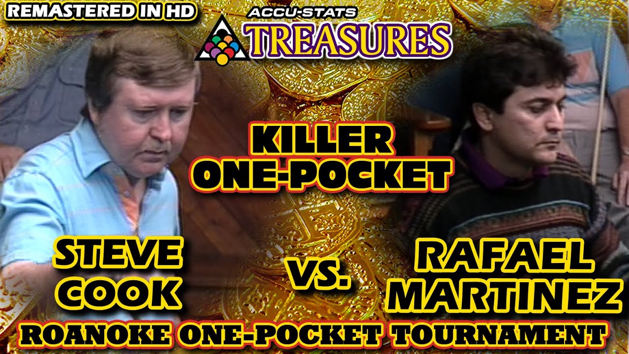 KILLER ONE-POCKET: Steve COOK vs RAFAEL MARTINEZ - THE ROANOKE ONE-POCKET TOURNAMENT 1994