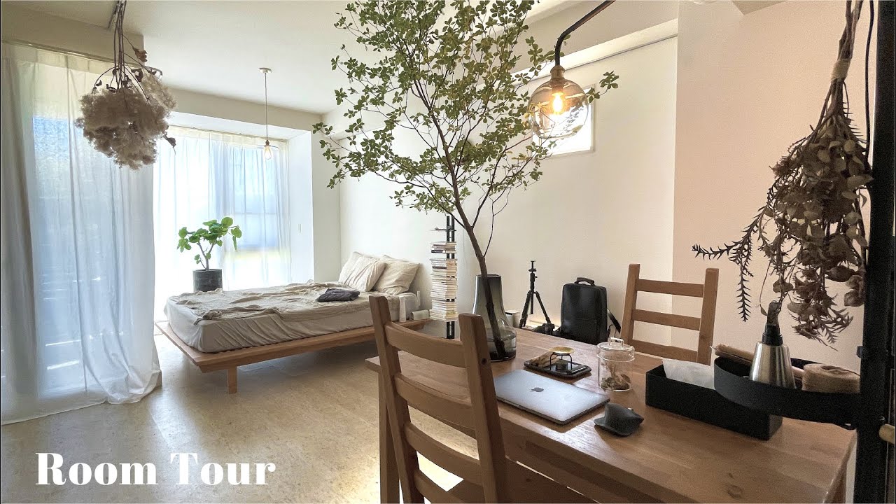 SUB[Room Tour]1R13 tatami mats Living alone in Tokyo.Living without more things than necessary
