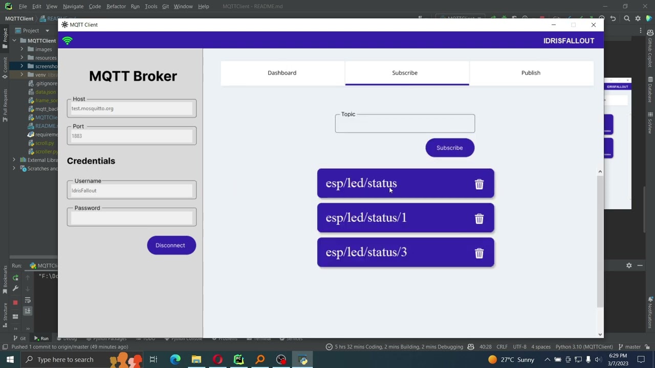 MQTT Desktop Client