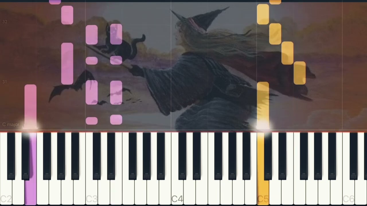 La Bruja (Piano Tutorial Synthesia)