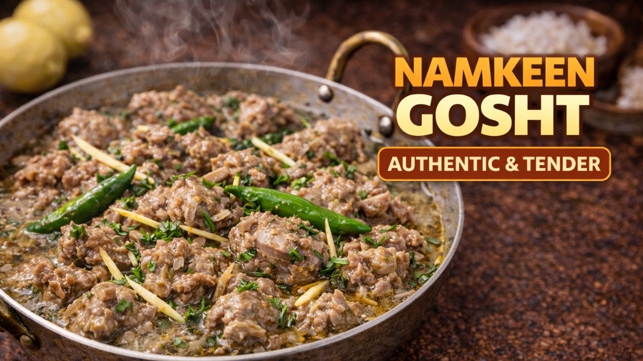 Namkeen Gosht Recipe | Soft & Juicy Beef Namkeen Gosht | Amina Home Zaika