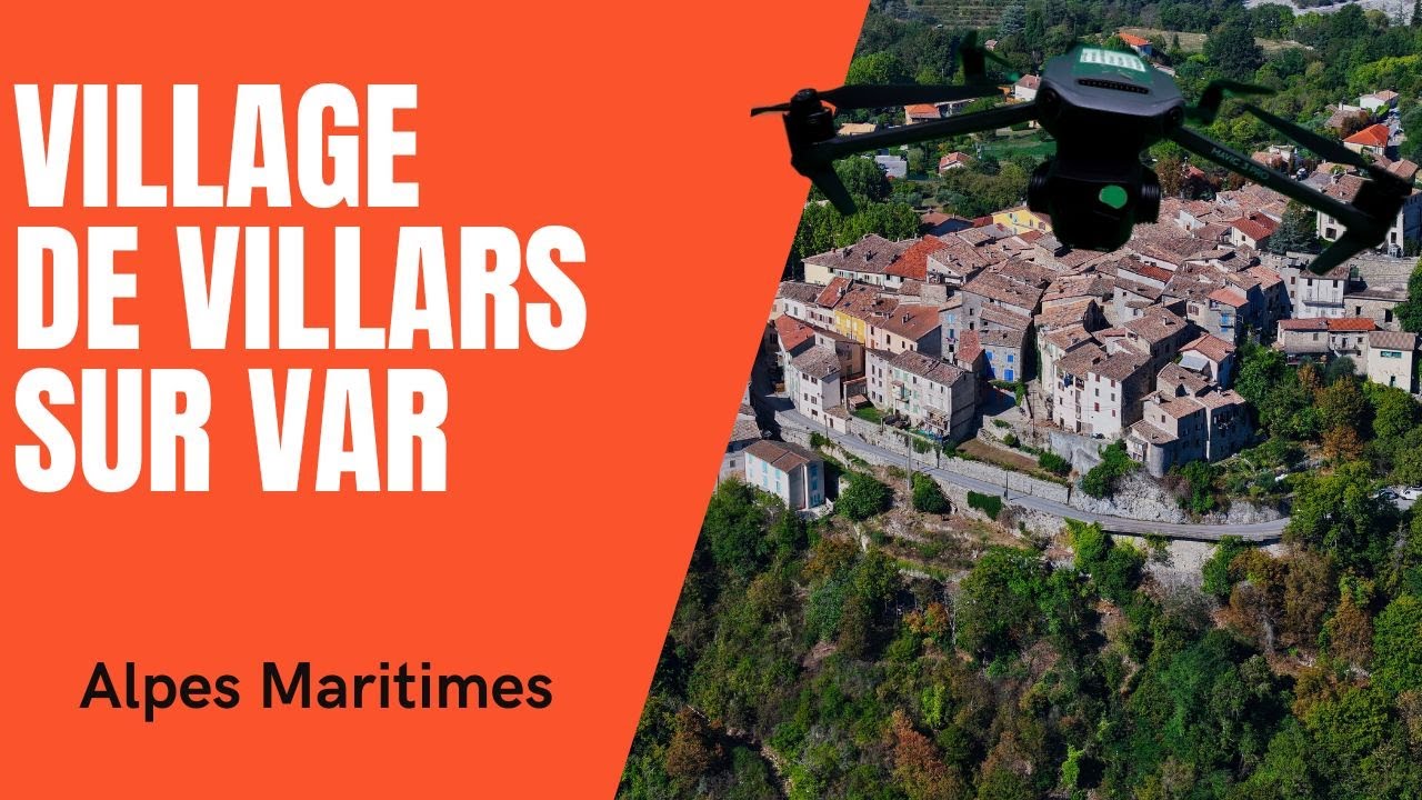 Villars-sur-Var : un village de carte postale vu de drone