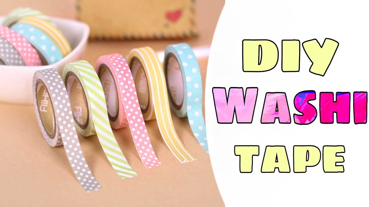 DIY Washi Tape | Washi tape making without double sided tape | Washi tape crafts
