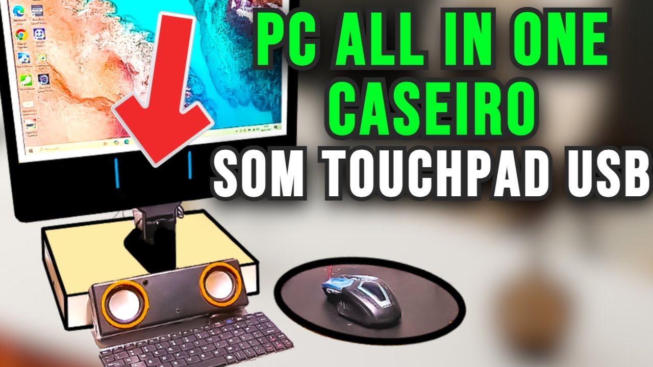 COMO FAZER PC ALL IN ONE - Pc desliga ao plugar no USB e resolvendo touchpad defeito no cabo flat