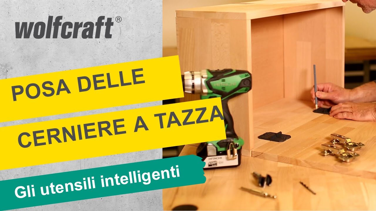 Come installare facilmente le cerniere a tazza | wolfcraft