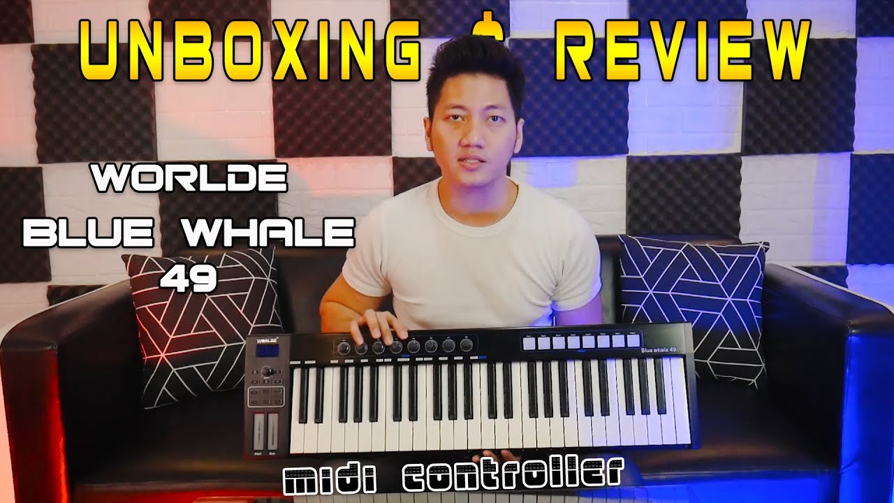 UNBOXING & REVIEW Midi Controller Murah - WORLDE Blue Whale 49