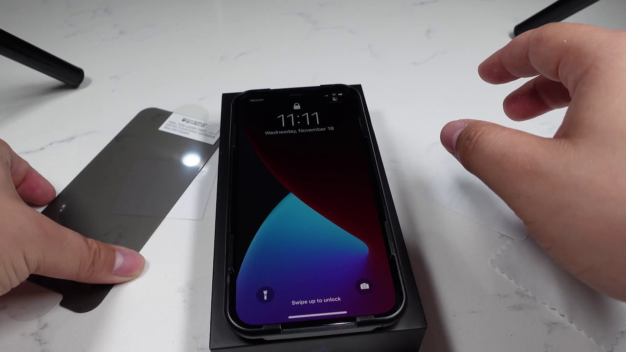Apple iPhone Pro Max Privacy Screen Protector from Invisible Shield