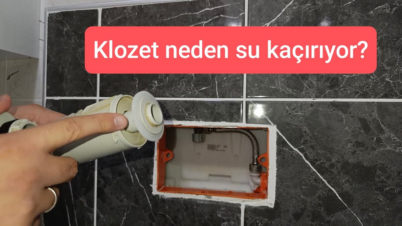 Vitra gömme rezervuar su akıtıyor. Klozet su kaçağı tamiri.