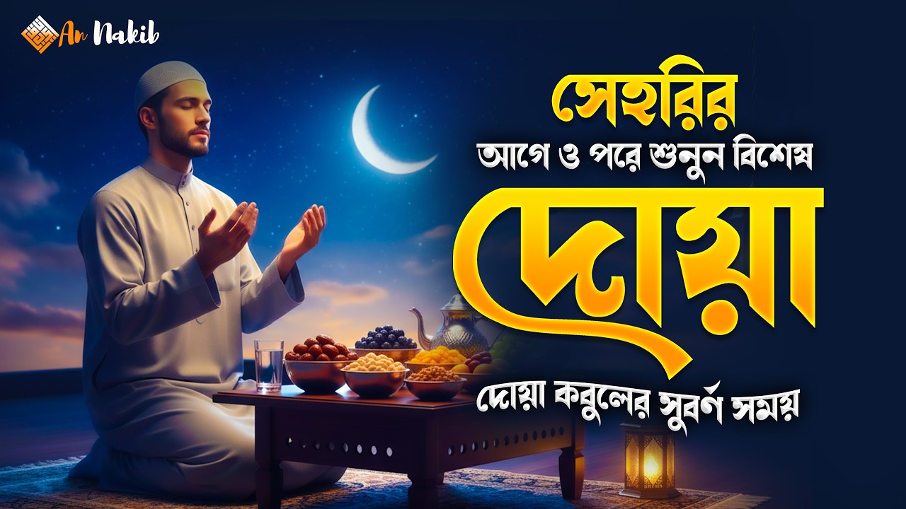 সেহরির সময় এই দোয়া  শুনুন | রমজানের সেরা সময়ের বিশেষ দোয়া | Ramadan Sehri Dua |  An Nakib