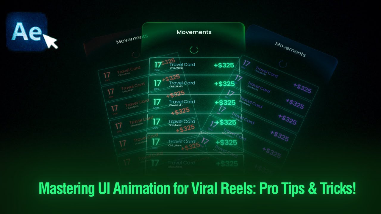 «Освоение анимации пользовательского интерфейса для вирусных роликов в Adobe After Effects»