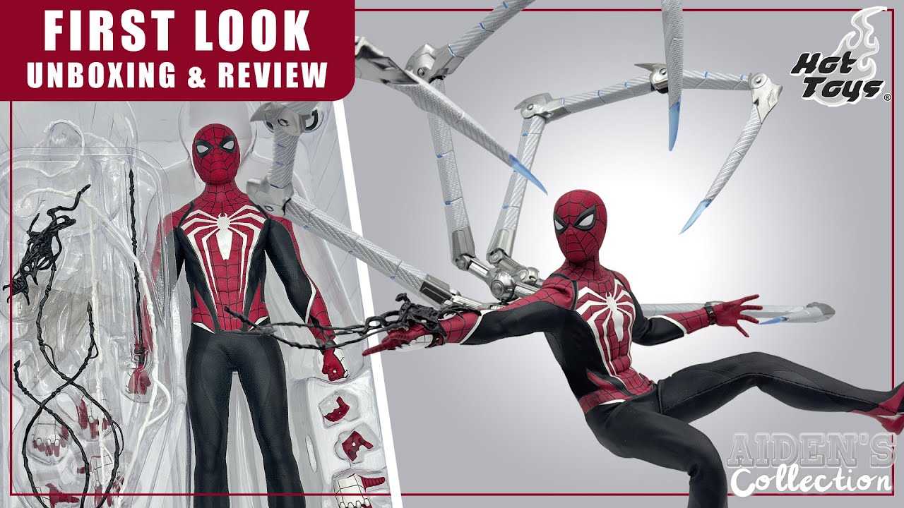 Hot Toys Spider-man 2 Advanced Suit 2.0 (Black and Red Suit) Unboxing & Review