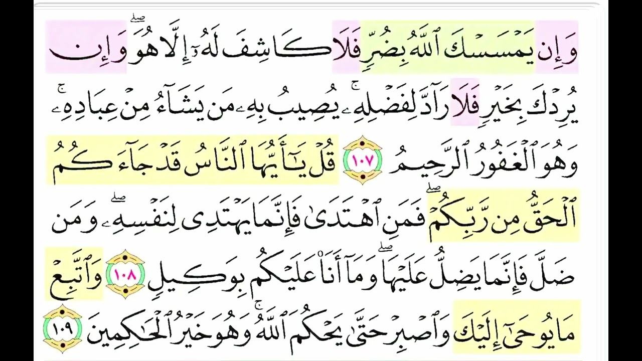 تربيط سورة يونس الصفحة الأخيرة ٢٢١#اكسبلور 
