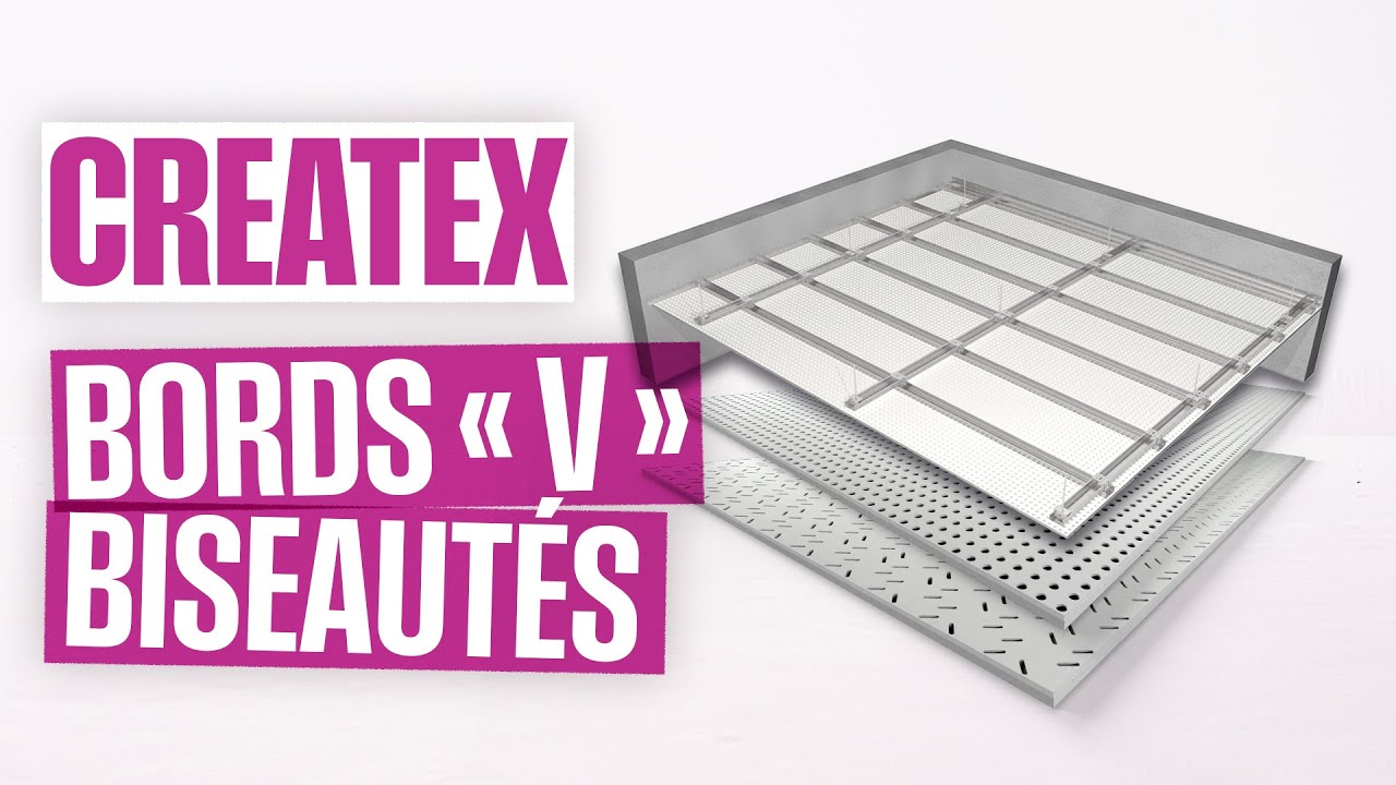 SINIAT CREATEX – mise en œuvre des bords « V » biseautés
