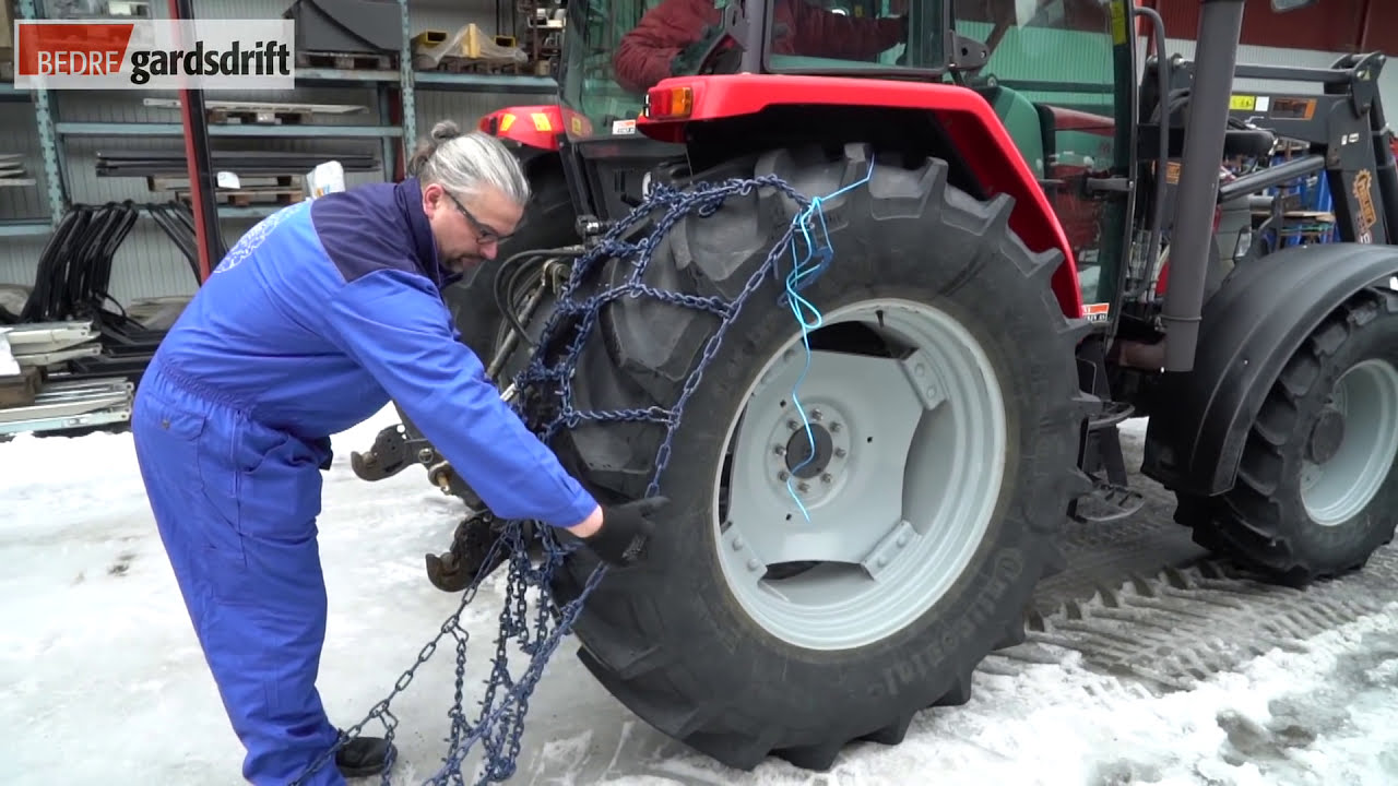 Hvordan montere og tilpasse kjettinger til traktor