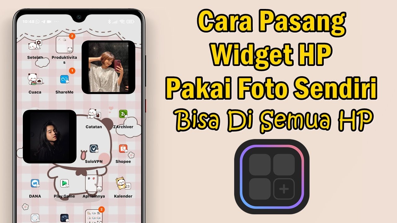 Cara Membuat Tampilan Widget Pakai Foto Sendiri Di Semua Hp Android