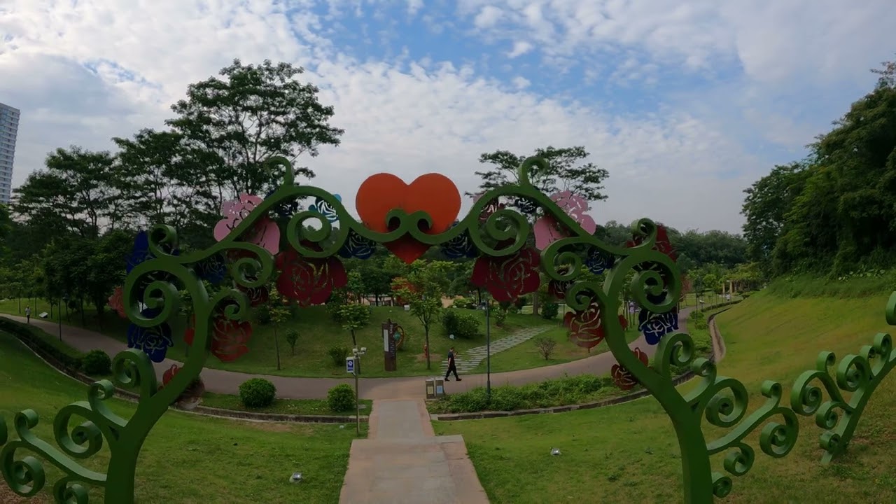 4K-江门市元宝山体育公园-星光公园-爱心公园-步行 | 4K-Jiangmen Yuanbaoshan Sports Park-Xingguang Park-Love Park-Walking