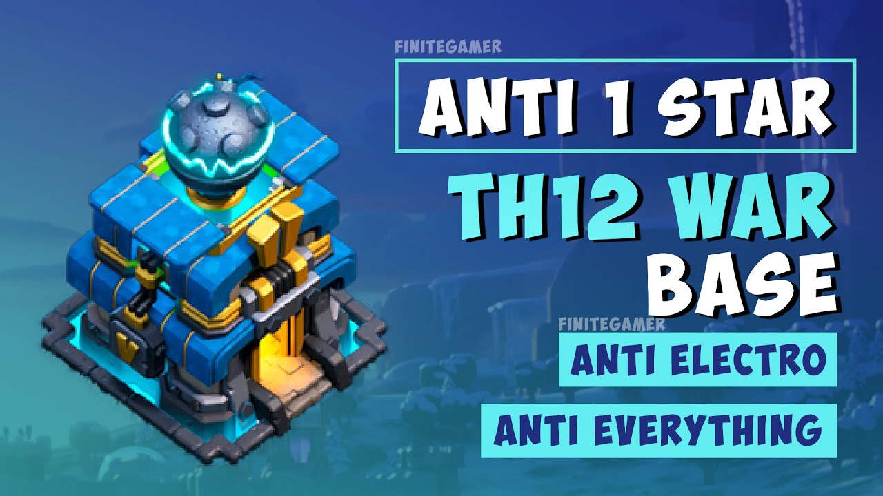 BEST NEW TH12 WAR BASE WITH LINK 2020! Anti 1 Star TH12 War Base | Clash of Clans - CWL & War Bases