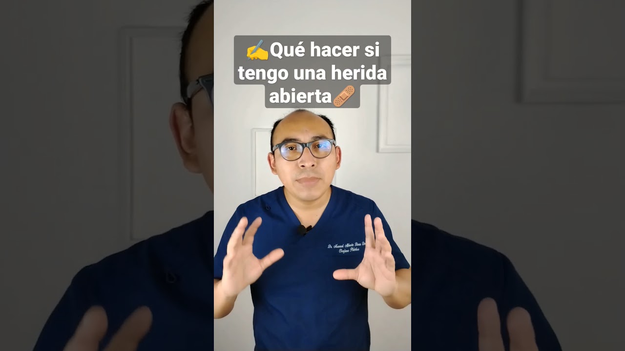 Sigue este consejo en heridas abiertas