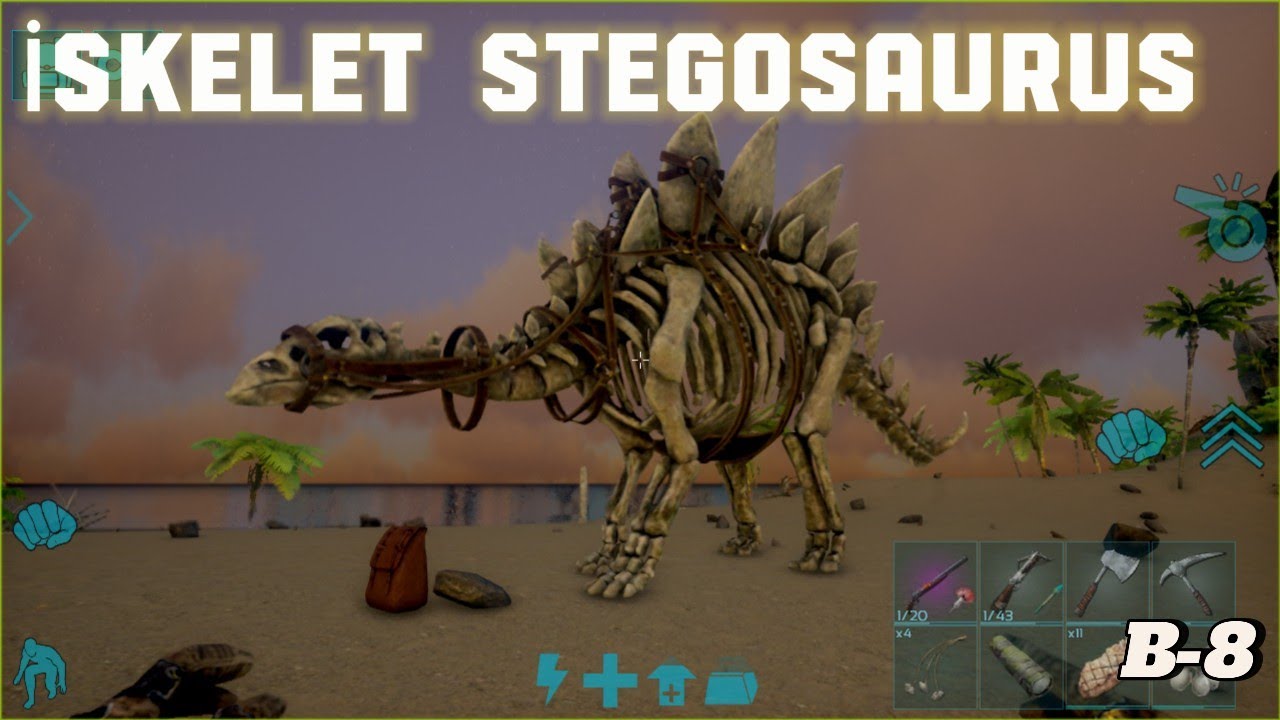 İskelet Stegosaurus | Ark Ultimate Mobile Edition Emülatör B-8