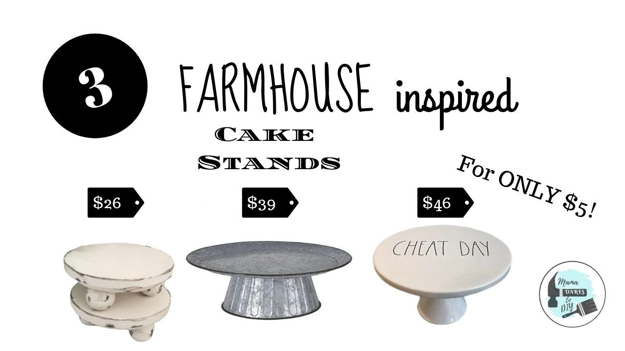 Подставки для тортов своими руками | Подставки для тортов Dollar Tree | 3 подставки для тортов за...