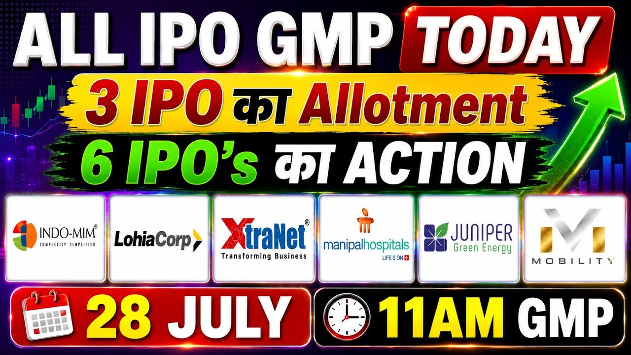 All ipo gmp today✅indo mim ipo allotment🔥lohia corp ipo gmp🤑mv electronics ipo gmp✅ xtranet ipo gmp🤔