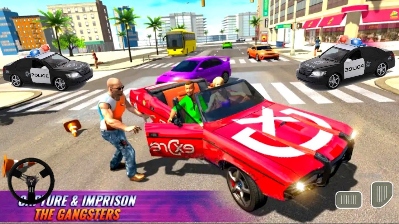 US Police Bike Gangster Chase: Police Bike Games - Android Gameplay