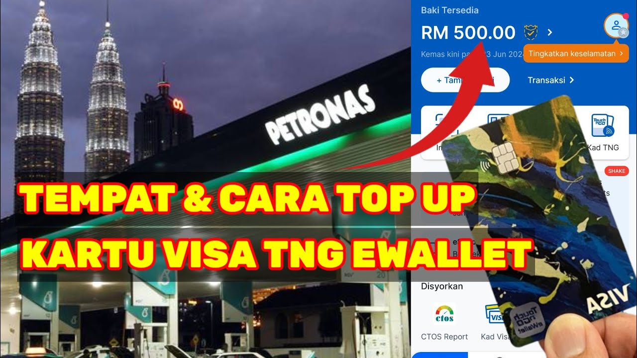 TEMPAT DAN CARA MENGISI TOP UP KARTU VISA TOUCH NGO EWALLET #visatngewallet #bayarkompaun