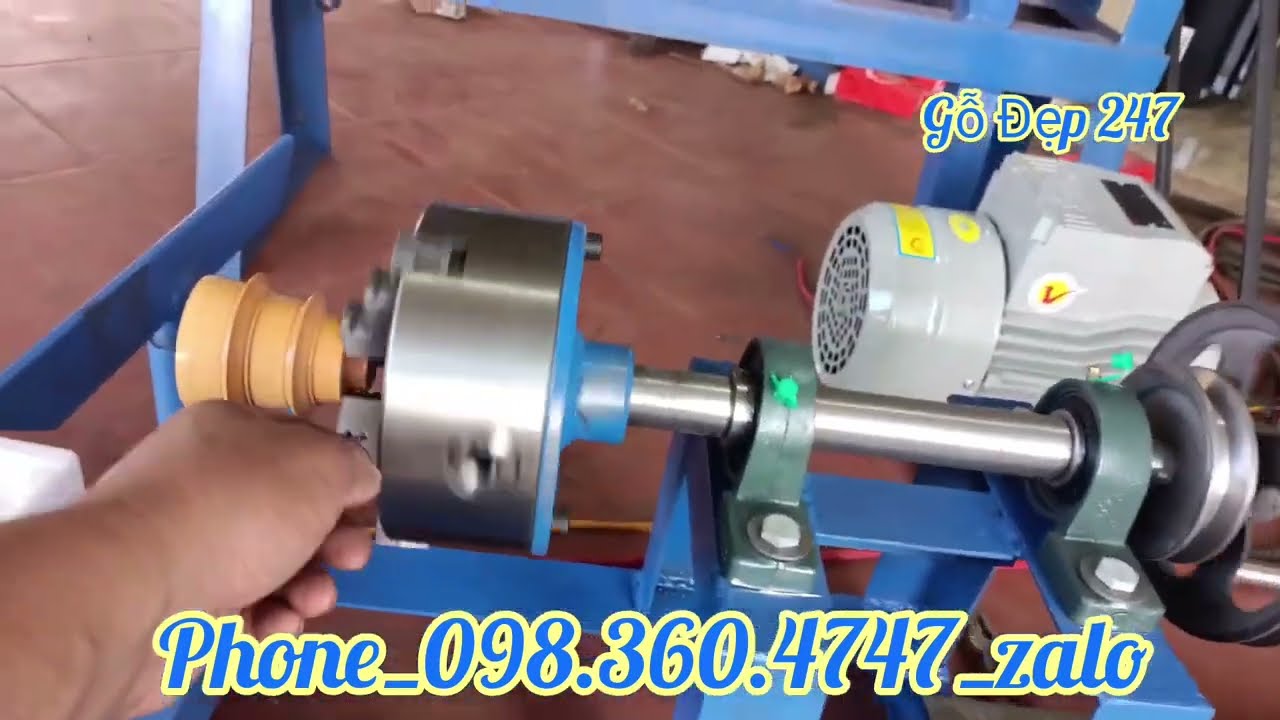 Máy tiện gỗ và Phụ Kiện Chế Máy.#gỗđẹp247