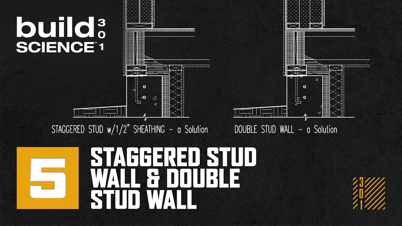 Build Science 301 -  Ep. 5 | Staggered Stud Wall & Double Stud Wall